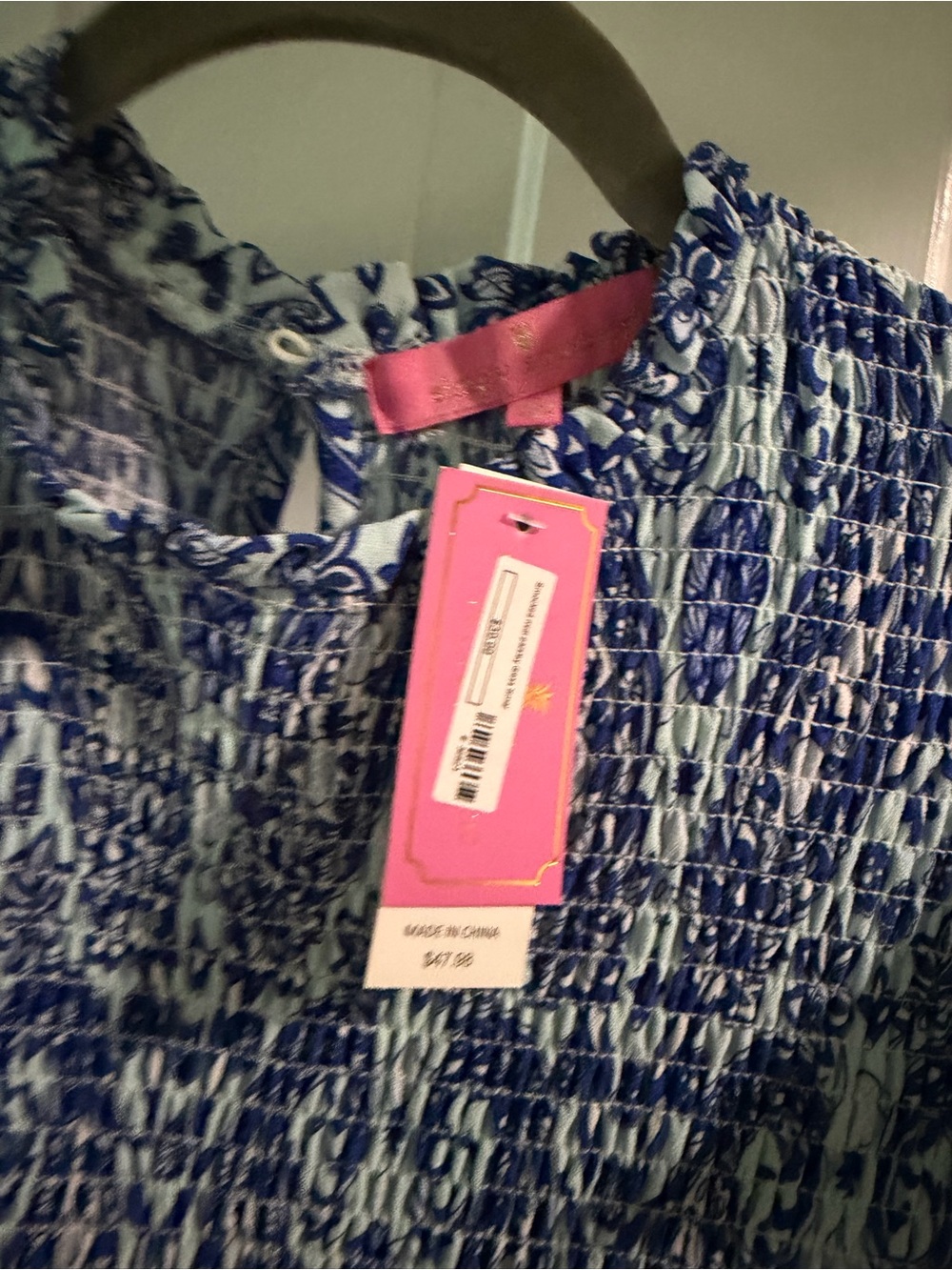 Simply Southern Blue and White Paisley Maxi Dress - Picture 2 of 4